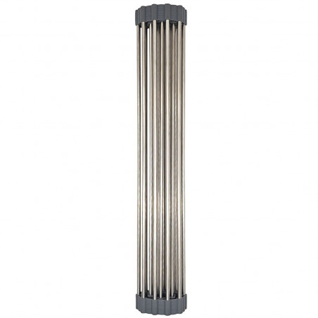 Uscator pentru vase pliabil Kinghoff KH 1903, 45x32 cm, Rezistent la coroziune, Margini din silicon, Antiderapant, Pliabil, Inox/gri