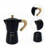 Cafetiera moka Kinghoff KH 1888, 12 cesti, 600 ml, Aluminiu, Inductie, Negru