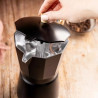Cafetiera moka Kinghoff KH 1888, 12 cesti, 600 ml, Aluminiu, Inductie, Negru