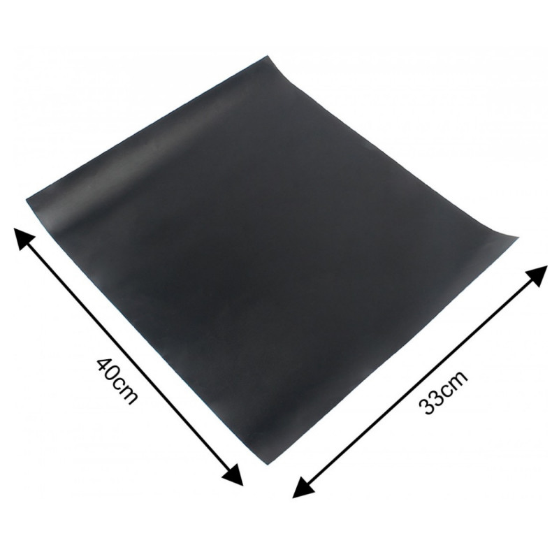 Set 3 paduri pentru copt Kinghoff KH 1920, Pentru gratar, Strat antiaderent PTFE, 40x33 cm, Rezistent la 200°C, Negru