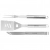 Set 3 ustensile pentru gratar Kinghoff KH 1919, Spatula, Furculita, Furculita, Otel inoxidabil, Inox