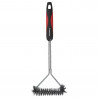 Perie de curatat grataruul Klausberg KB 7898, 41,5 cm, Orificiu de agatat, Otel inoxidabil, Negru/Rosu