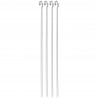 Set 4 frigarui din otel Kinghoff KH 1914, 36 cm, Varf ascutit, Maner curbat, Inox