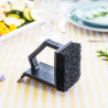 Perie de curatat gratar 3in1 Kinghoff KH 1913, 12x10x7 cm, Maner ergonomic, Universal, Negru