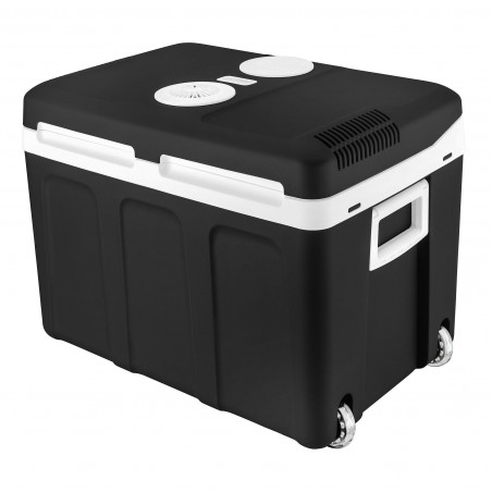 Geantă frigorifică electrică First Austria FA-5170-2-BA, 58W, 40 l, Clasa F, 240/12V, Organizare internă, Negru/alb