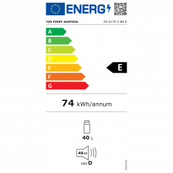 Geantă frigorifică electrică First Austria FA-5170-2-BA, 58W, 40 l, Clasa F, 240/12V, Organizare internă, Negru/alb