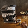 Espressor automat 3in1 Ninja Luxe Café Premier ES601, 1650W, 15 bar, 2 L, Barista Assist, Spumare fara contact, Rasnita incorporata, 4 moduri, 3 setari temperatura, Inox/Negru