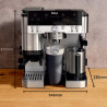 Espressor automat 3in1 Ninja Luxe Café Premier ES601, 1650W, 15 bar, 2 L, Barista Assist, Spumare fara contact, Rasnita incorporata, 4 moduri, 3 setari temperatura, Inox/Negru