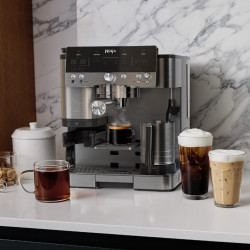 Espressor automat 3in1 Ninja Luxe Café Premier ES601, 1650W, 15 bar, 2 L, Barista Assist, Spumare fara contact, Rasnita incorporata, 4 moduri, 3 setari temperatura, Inox/Negru