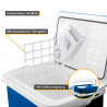 Geantă frigorifică electrică First Austria FA-5170-BU, 58W, 32 L, clasa E, separator intern, 12/220/240 V, albastru/alb