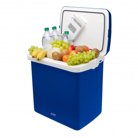Geantă frigorifică electrică First Austria FA-5170-BU, 58W, 32 L, clasa E, separator intern, 12/220/240 V, albastru/alb