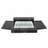 Gratar electric pe suport Zilan ZLN 3789, 2400W, 43x28 cm, Protectie vant, Reglarea gratarului, Negru