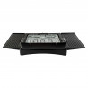 Gratar electric pe suport Zilan ZLN 3789, 2400W, 43x28 cm, Protectie vant, Reglarea gratarului, Negru