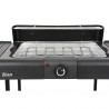 Gratar electric pe suport Zilan ZLN 3789, 2400W, 43x28 cm, Protectie vant, Reglarea gratarului, Negru