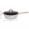 Set oale si tigai Kinghoff KH 1765, 12 h, Inductie, Inox / Golden rose