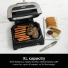 6in1 Ninja Foodi Smart DG551EU grill electric, 1760W, 6 moduri de gătit, 4L friteuză, 4L vas de gătit, Grill, 260C MAX, Inox / negru