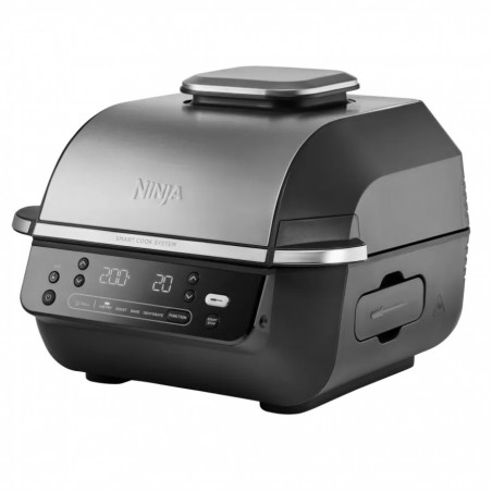 Friteuza cu aer cald si grill 5in1 Ninja Foodi Smart EG351EU, 1760W, 5.7 L, Pana la 4 portii, 5 moduri, Cyclonic Air, Smart Cook, Acoperire ceramica, Negru/Inox