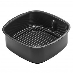 Friteuza cu aer cald si grill 5in1 Ninja Foodi Smart EG351EU, 1760W, 5.7 L, Pana la 4 portii, 5 moduri, Cyclonic Air, Smart Cook, Acoperire ceramica, Negru/Inox