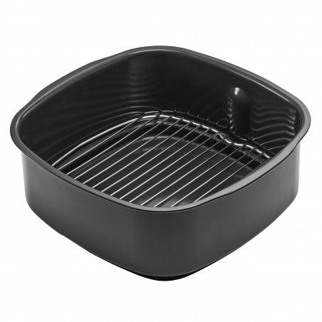 Friteuza cu aer cald si grill 5in1 Ninja Foodi Smart EG351EU, 1760W, 5.7 L, Pana la 4 portii, 5 moduri, Cyclonic Air, Smart Cook, Acoperire ceramica, Negru/Inox