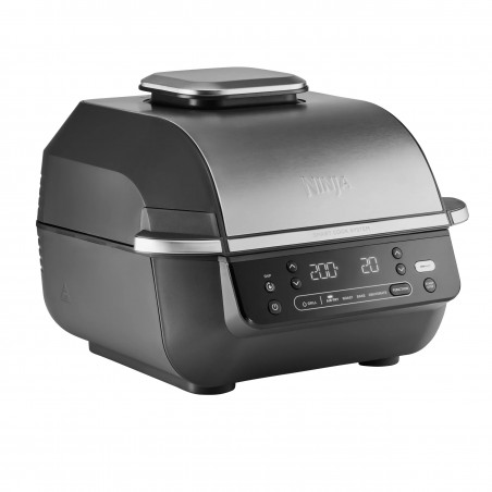 Friteuza cu aer cald si grill 5in1 Ninja Foodi Smart EG351EU, 1760W, 5.7 L, Pana la 4 portii, 5 moduri, Cyclonic Air, Smart Cook, Acoperire ceramica, Negru/Inox