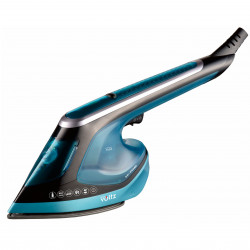 Fier de calcat cu aburi 2in1 Oliver Voltz OV51051C, 1800 W, 180 ml, Talpa ceramica, Calcare verticala, Termostat, Oprire automata, Turcoaz