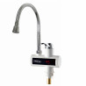 Incalzitor de apa instant cu pipa flexibila Rosberg R57100BFW, 3600W, Cu display, Pana la 60°C, Pentru blat, Alb