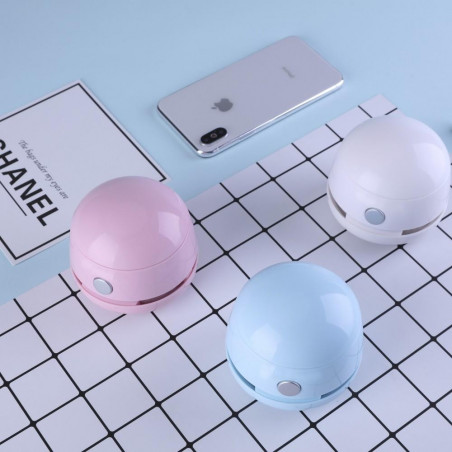 Mini aspirator cu încărcare USB Atractiv, Potrivit pentru praf și firimituri, 8x8 cm, Li-ion 600 mAh, asortat