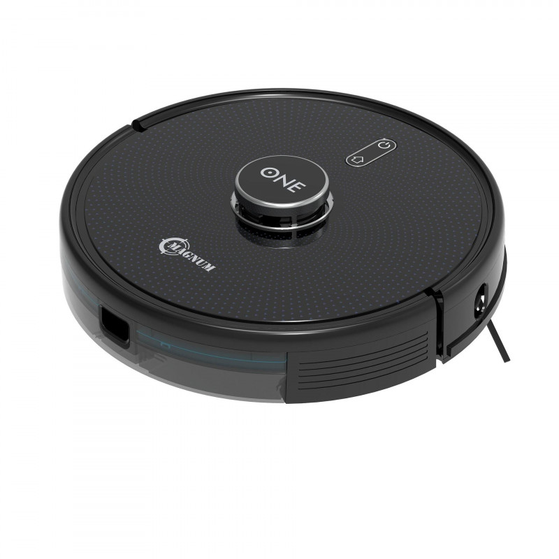 Aspirator robot MAGNUM ONE, 30 W, 2700 Pa, Curаtare uscata si umeda, Wi-Fi, Control vocal, Negru