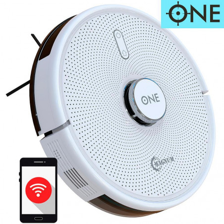 Aspirator robotizat MAGNUM ONE, 30 W, 2700 Pa, Filtrare în 3 etape, Wi-Fi, Control vocal, Alb