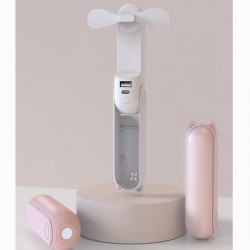 Ventilator, lanterna si baterie portabila 3in1 Thermo Xiaomi, 4x3.3x12 cm, Alb