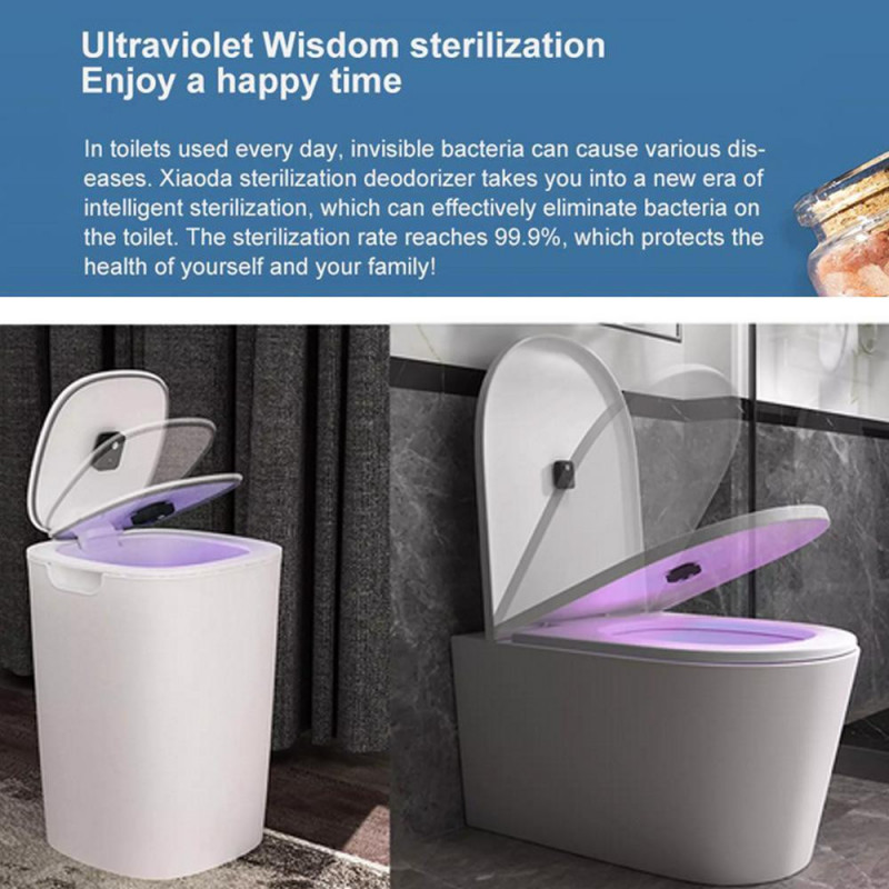 Aparat automat de dezinfectare Xiaomi Xiaoda, Li-Ion 3600 mAh, Lumină UV și ozon, 99,9% sterilizare, indicatori LED, alb