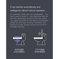 Aparat automat de dezinfectare Xiaomi Xiaoda, Li-Ion 3600 mAh, Lumină UV și ozon, 99,9% sterilizare, indicatori LED, alb