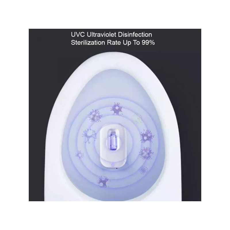 Aparat automat de dezinfectare Xiaomi Xiaoda, Li-Ion 3600 mAh, Lumină UV și ozon, 99,9% sterilizare, indicatori LED, alb