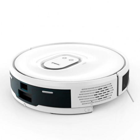 Robot aspirator Neabot NoMo Q11, Li-ion 5200 mAh, Wi-Fi, 50W, 4000 Pa, 2.5 l, Curatare uscata / umeda, Filtru HEPA lavabil, Autogolire, Alb / Negru