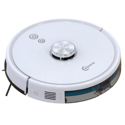 Robot aspirator cu lampa de sterilizare UVC MAGNUM UV+, Li-ion 5200 mAh, 50W, 3000 Pa, 3 trepte, Wi-Fi, Autonomie de pana la 280 min, Pana la 250 m², Alb