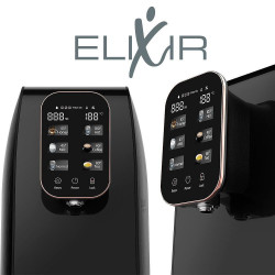 Aparat pentru purificarea si incalzirea apei de la robinet ELIXIR, 2100W, 38-99°C, Osmoza inversa, Imbogatire minerala, Negru