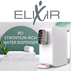 Aparat pentru purificarea si incalzirea apei de la robinet ELIXIR, 2100W, 38-99°C, Osmoza inversa, Imbogatire minerala, Negru