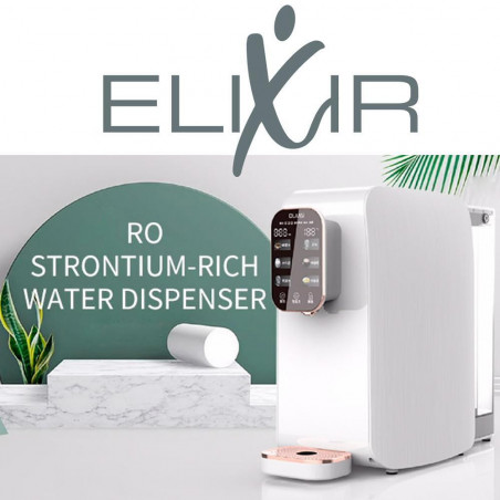 Aparat pentru purificarea si incalzirea apei de la robinet ELIXIR, 2100W, 38-99°C, Osmoza inversa, Imbogatire minerala, Negru