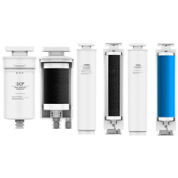 Aparat pentru purificarea si incalzirea apei de la robinet ELIXIR, 2100W, 38-99°C, Osmoza inversa, Imbogatire minerala, Negru