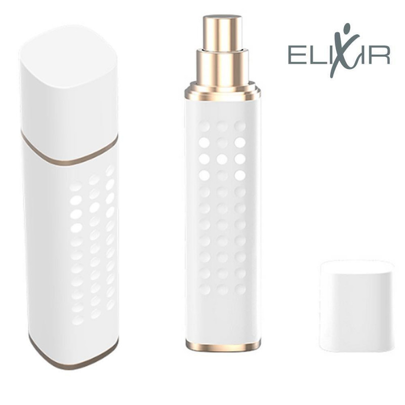 Spray pentru piele cu apa cu hidrogen Elixir, 15 ml, 1000 ppb, Efect anti-imbatranire, Actiune antioxidanta, Alb