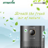 Purificator de aer atractiv OBERON 520, 50W, Pana la 62 m², Wi-Fi, 5 viteze, Temporizator, Mod de noapte, Telecomanda, Senzor inteligent de poluare, Gri inchis