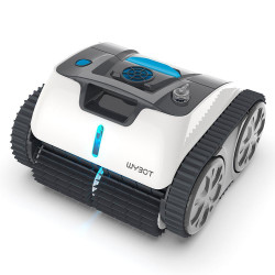 Robot cuaratre piscine fara fir Wybot Osprey 700 (X100), Li-Ion 8800 mAh, Pana la 80 m°, Autonomie pana la 110 minute, Auto-revers, Auto-parcare, Alb/Negru