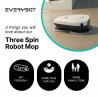 Robot curatare podele Everybot TS300, 27W, 300 ml, Umeda/uscata, Autonomie pana la 200 min, 6 moduri, Senzor anti-cadere/coliziune, Alb