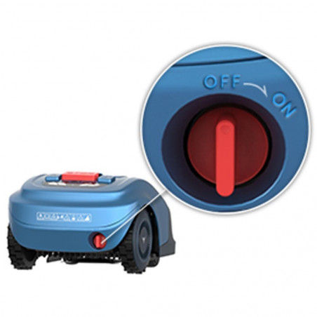 Robot de tuns gazon/iarba HOOKII Neomow S, Pentru până la 1000 m², 60 dB, Wi-Fi, 4G, Bluetooth, Autonomie pana la 120 min, Albastru