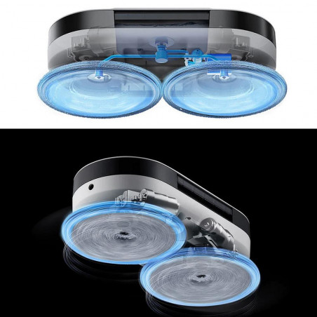 Robot curatare podele Everybot EDGE 2 RS350, 27W, 210 ml, Umeda/uscata, Autonomie pana la 200 min, 7 moduri, Senzor anti-cadere/coliziune, Alb