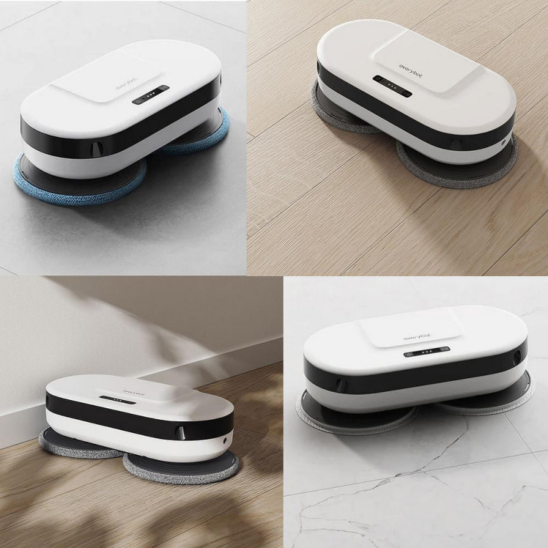 Robot curatare podele Everybot EDGE 2 RS350, 27W, 210 ml, Umeda/uscata, Autonomie pana la 200 min, 7 moduri, Senzor anti-cadere/coliziune, Alb