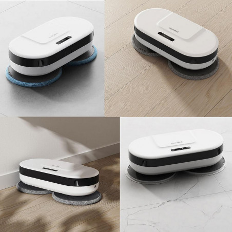Robot curatare podele Everybot EDGE 2 RS350, 27W, 210 ml, Umeda/uscata, Autonomie pana la 200 min, 7 moduri, Senzor anti-cadere/coliziune, Alb