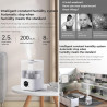 Umidificator de aer Xiaomi Lydsto F100S, 25W, 2,5 L, 3 trepte, 200 ml / h, Afisaj, Mod noapte, Timer, Alb