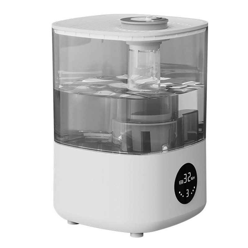 Umidificator de aer Xiaomi Lydsto F100S, 25W, 2,5 L, 3 trepte, 200 ml / h, Afisaj, Mod noapte, Timer, Alb
