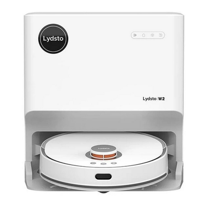 Robot aspirator Xiaomi Lydsto W2, 50W, 5000 Pa, 0.35 L, Statie autogolire, Wi-Fi, Sistem anti-cadere, Functie de programare, HEPA, Alb